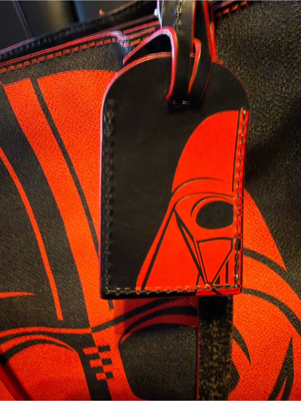 RARE 2017 Dark Side Darth Vader Star Wars Disney Dooney & Bourke Messenger Tote - Picture 6 of 16
